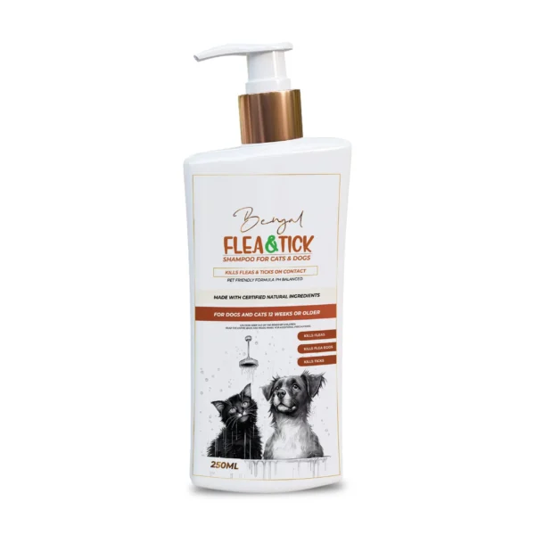 BENGAL FLEA & TICK SHAMPOO FOR DOGS AND CATS