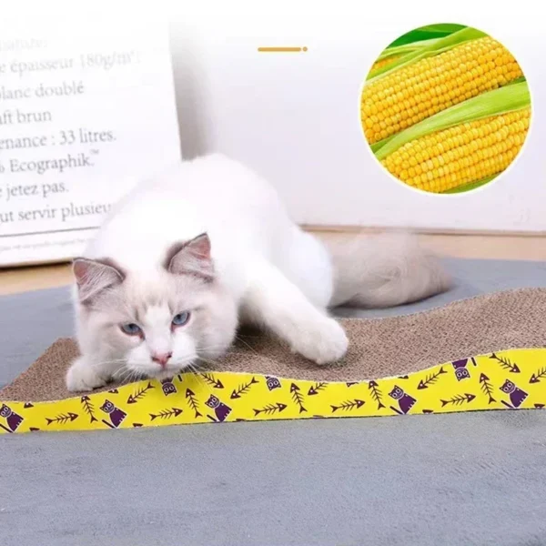 kf S60de4fc9d79a4d54834771800bfe35e91 Cat Toys Pet Cat Scratching Board Corrugated Cardboard Pad Grinding Nails Interactive Protecting Furniture Cats Scratcher