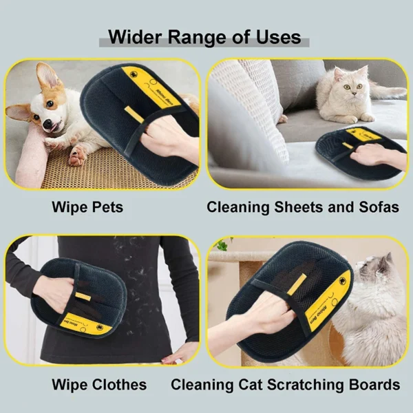 Pet Grooming Glove – Deshedding Mitt for Dogs, Cats & Rabbits (3)
